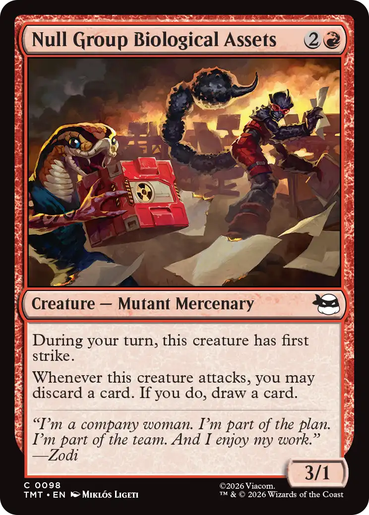 MTG Teenage Mutant Ninja Turtles 0098 Null Group Biological Assets