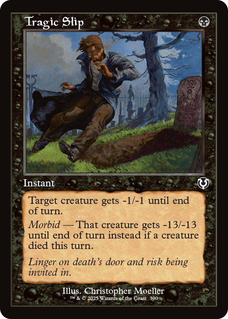 MTG Innistrad Remastered 390 Tragic Slip Retro Frame