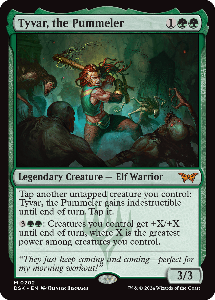 MTG Duskmourn House of Horrors 0202 Tyvar, the Pummeler Foil