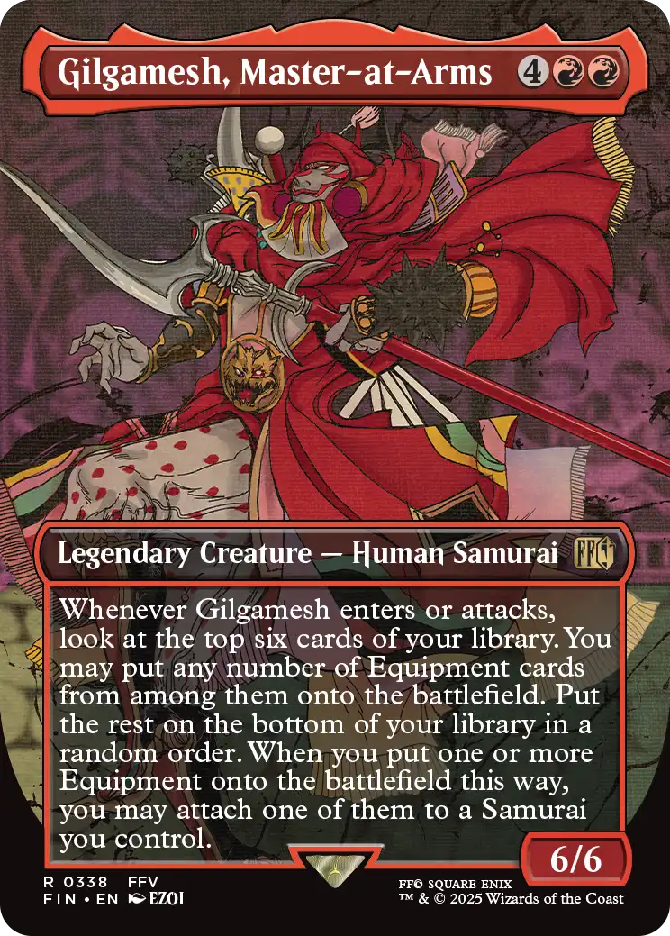 MTG - Final Fantasy 0338 Gilgamesh, Master-at-Arms Borderless