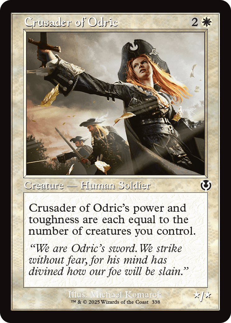 MTG Innistrad Remastered 338 Crusader of Odric Retro Frame