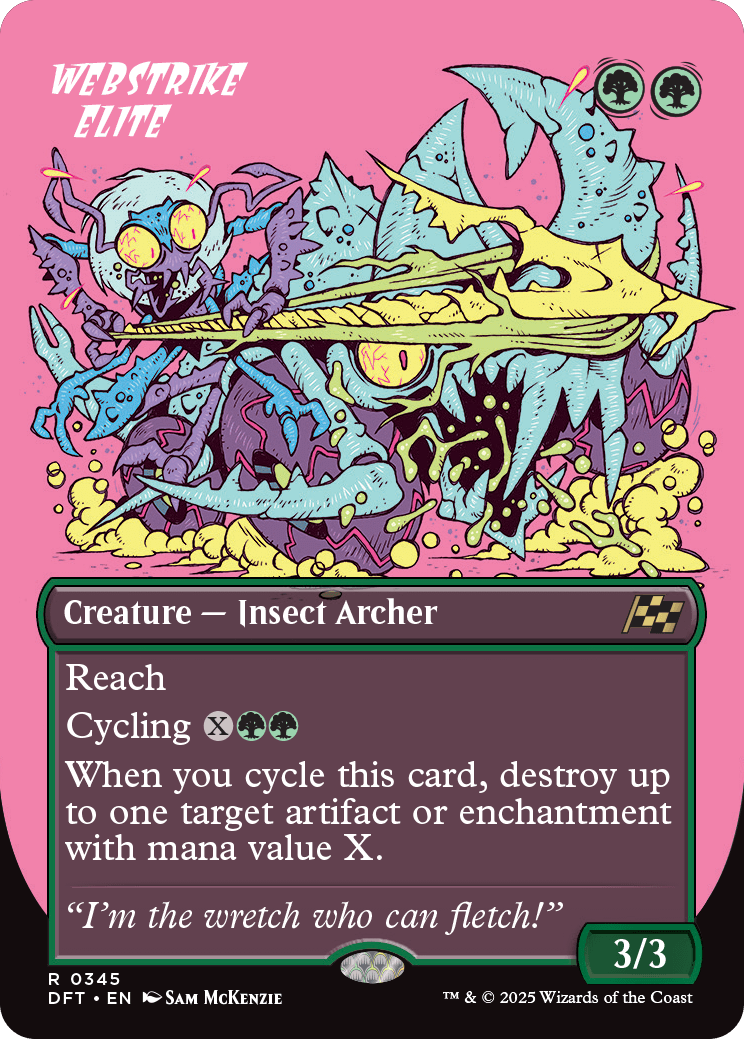 MTG Aetherdrift 0345 Webstrike Elite Foil