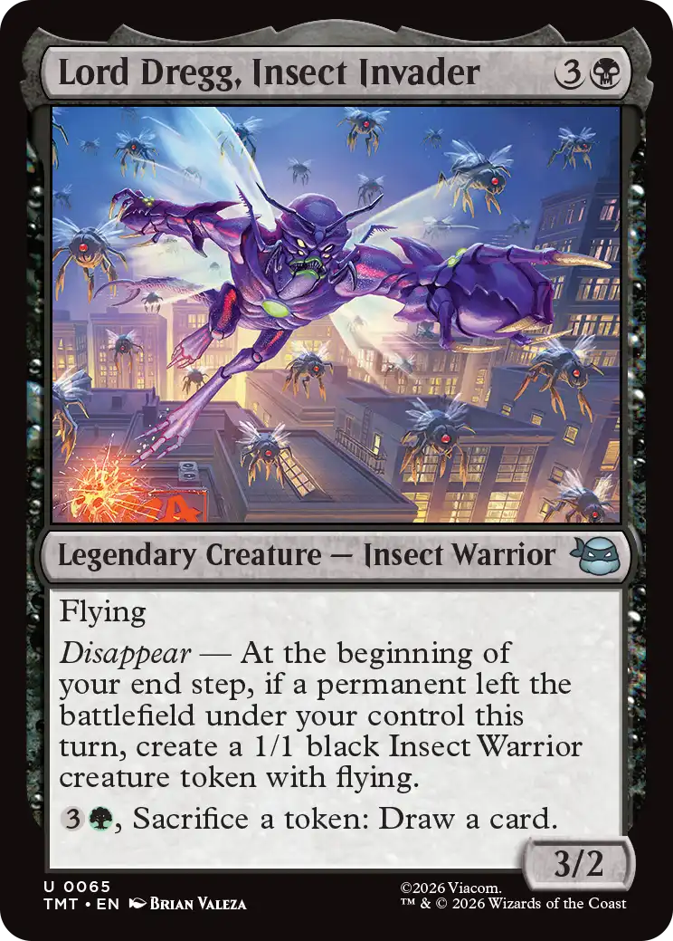 MTG Teenage Mutant Ninja Turtles 0065 Lord Dregg, Insect Invader