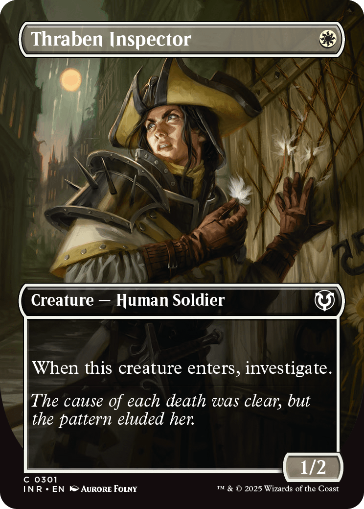 MTG Innistrad Remastered 0301 Thraben Inspector Borderless Foil