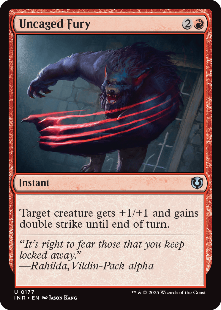 MTG Innistrad Remastered 0177 Uncaged Fury