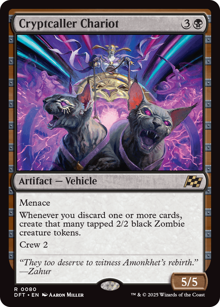 MTG Aetherdrift 0080 Cryptcaller Chariot