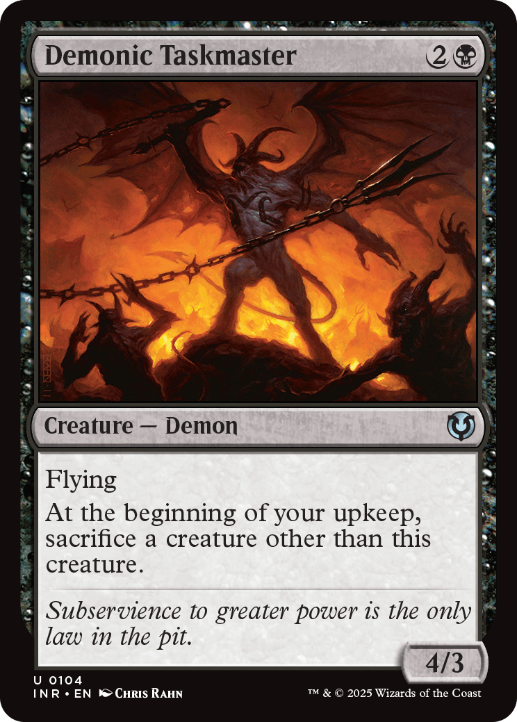 MTG Innistrad Remastered 0104 Demonic Taskmaster