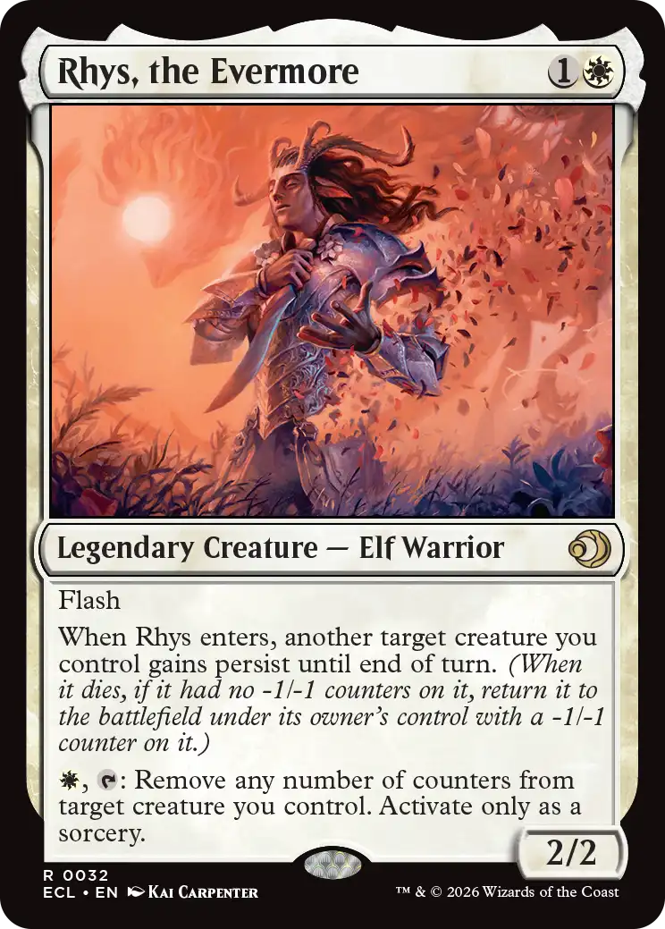 MTG Lorwyn Eclipsed 0032 Rhys, the Evermore Foil