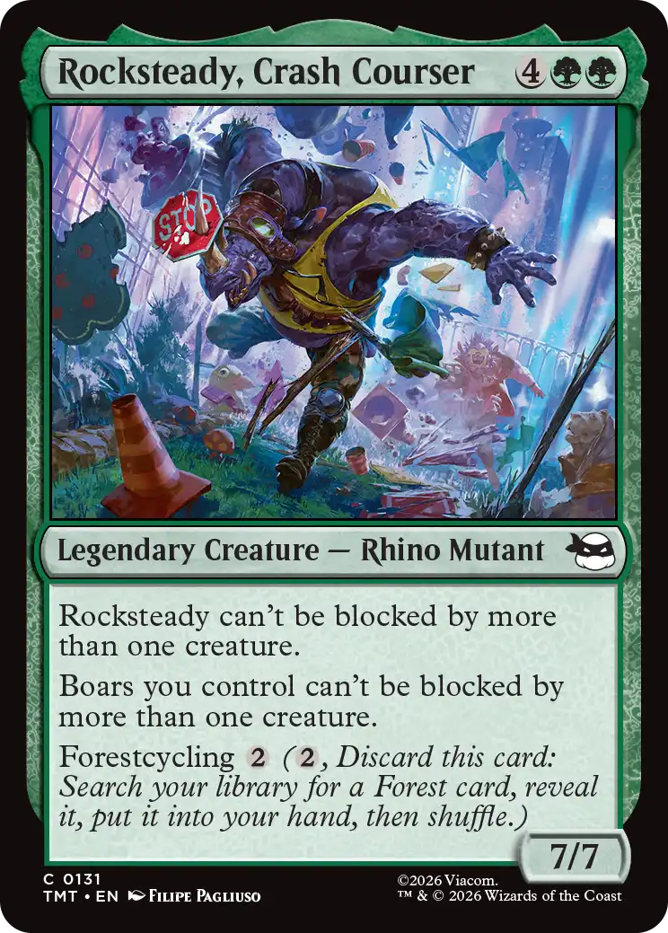 MTG Teenage Mutant Ninja Turtles 0131 Rocksteady, Crash Courser