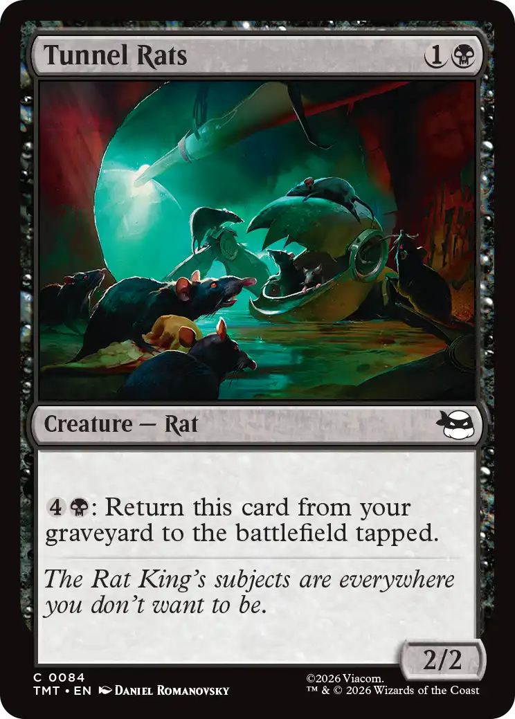 MTG Teenage Mutant Ninja Turtles 0084 Tunnel Rats Foil