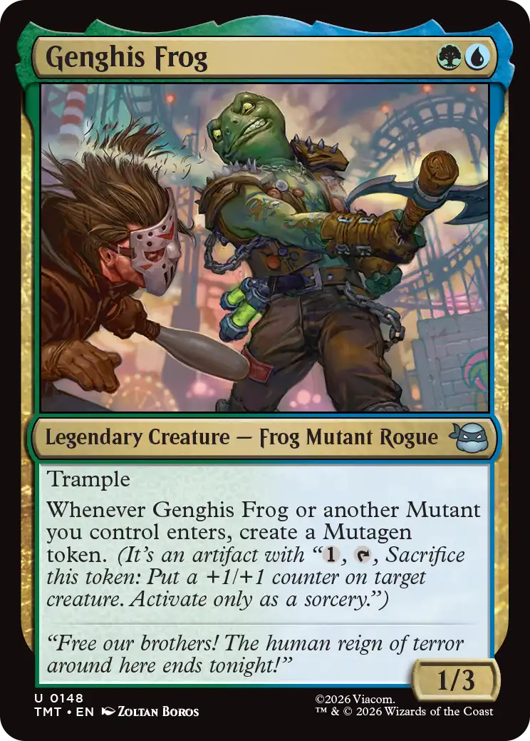 MTG Teenage Mutant Ninja Turtles 0148 Genghis Frog