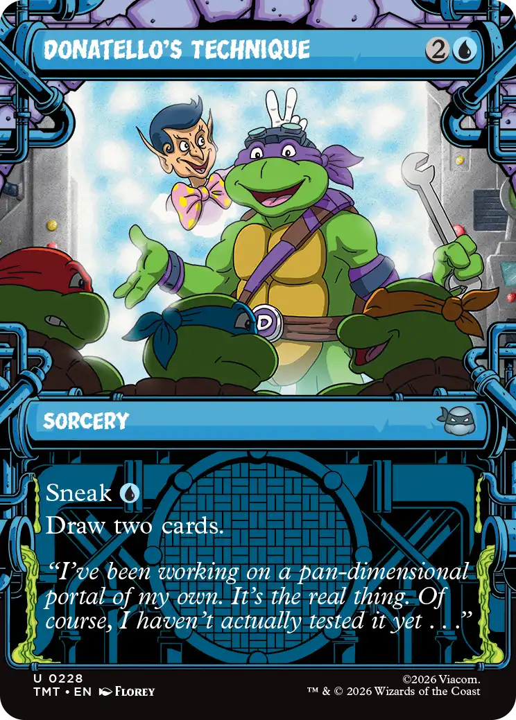 MTG Teenage Mutant Ninja Turtles 0228 Donatello's Technique Sewer Frame