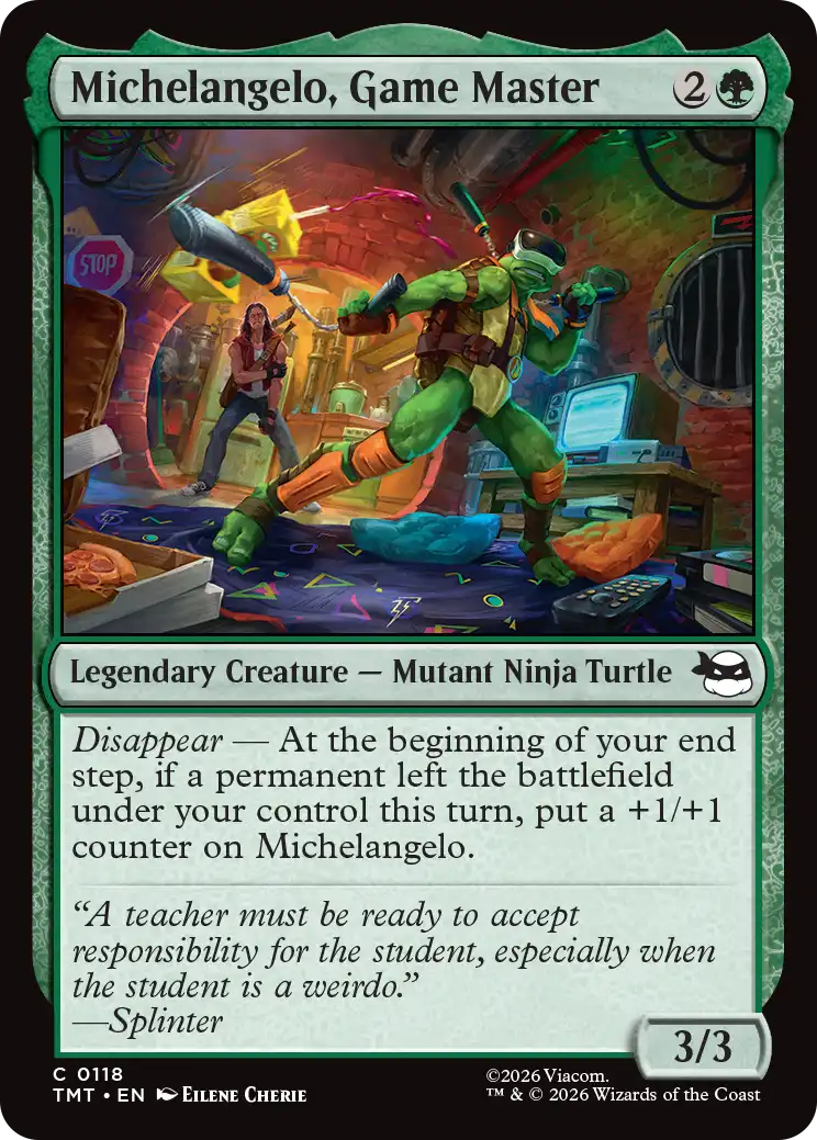 MTG Teenage Mutant Ninja Turtles 0118 Michelangelo, Game Master