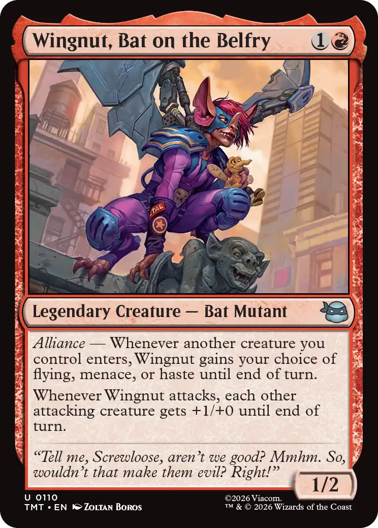 MTG Teenage Mutant Ninja Turtles 0110 Wingnut, Bat on the Belfry