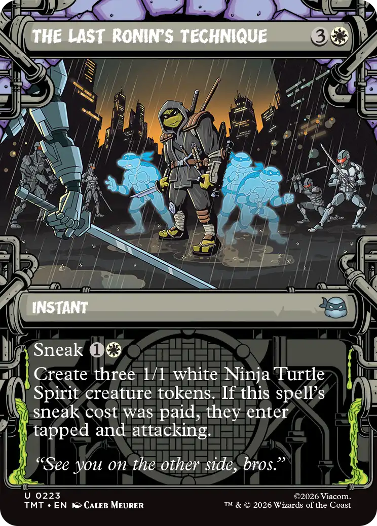 MTG Teenage Mutant Ninja Turtles 0223 The Last Ronin's Technique Sewer Frame