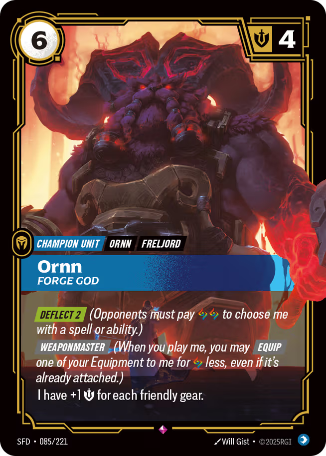 Riftbound: League of Legends TCG Spiritforged 084/221 Ornn, Forge God