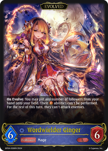 Cosmic Mythos BP04-039 Wordwielder Ginger Foil