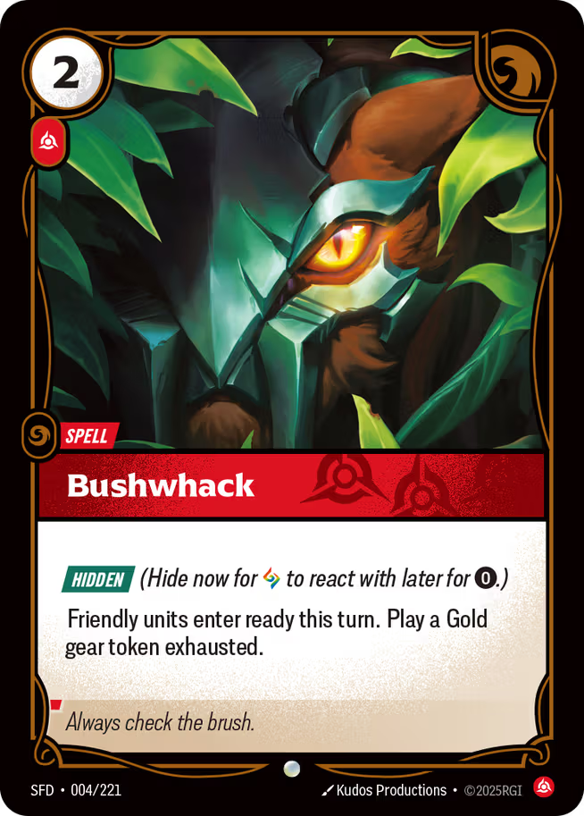 Riftbound: League of Legends TCG Spiritforged 004/221 Bushwhack