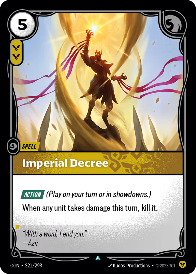Riftbound: League of Legends TCG Origins 221/289 Imperial Decree