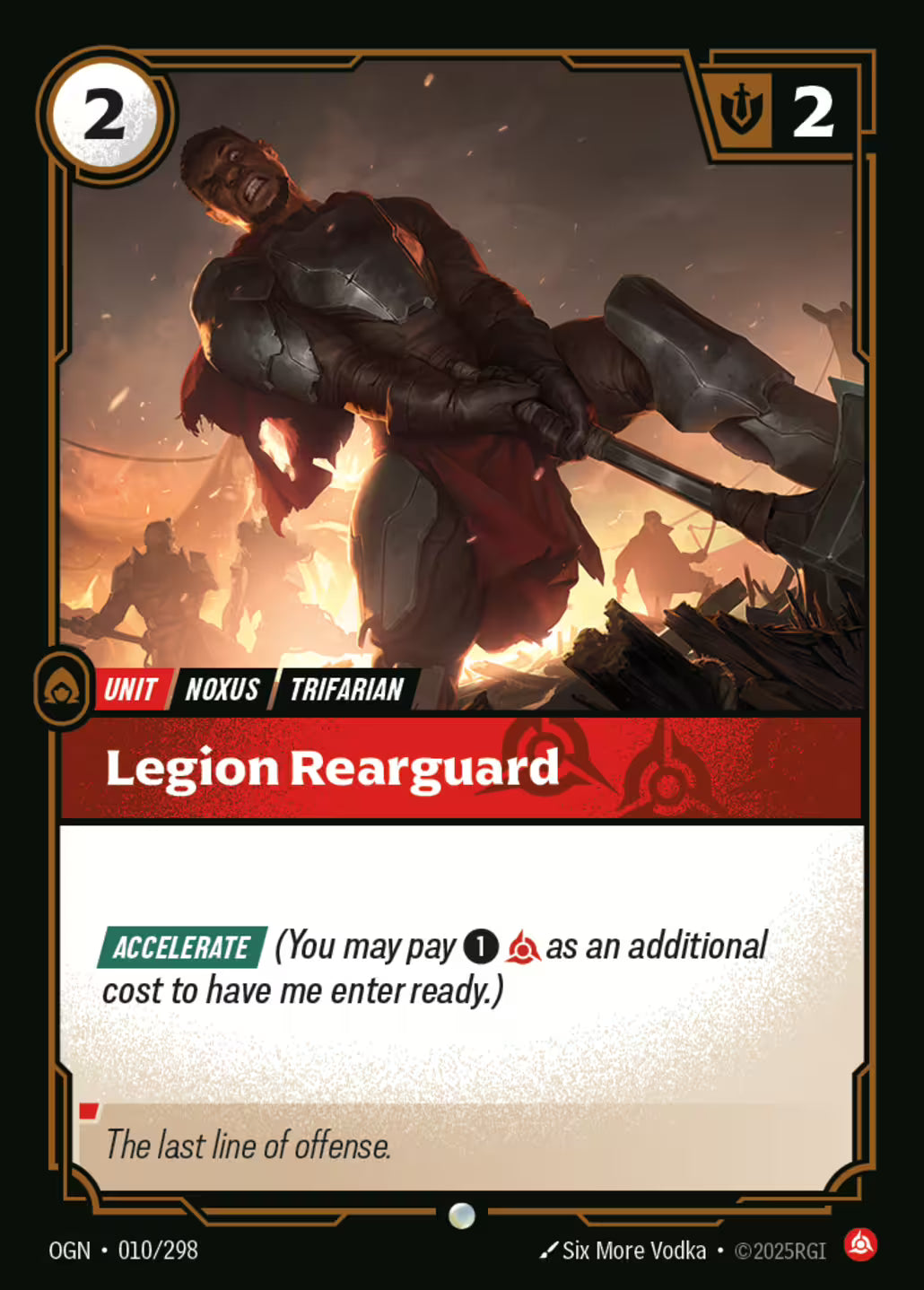 Riftbound: League of Legends TCG Origins 010/289 Legion Rearguard