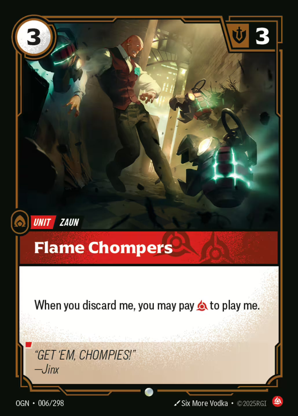 Riftbound: League of Legends TCG Origins 006/289 Flame Chompers