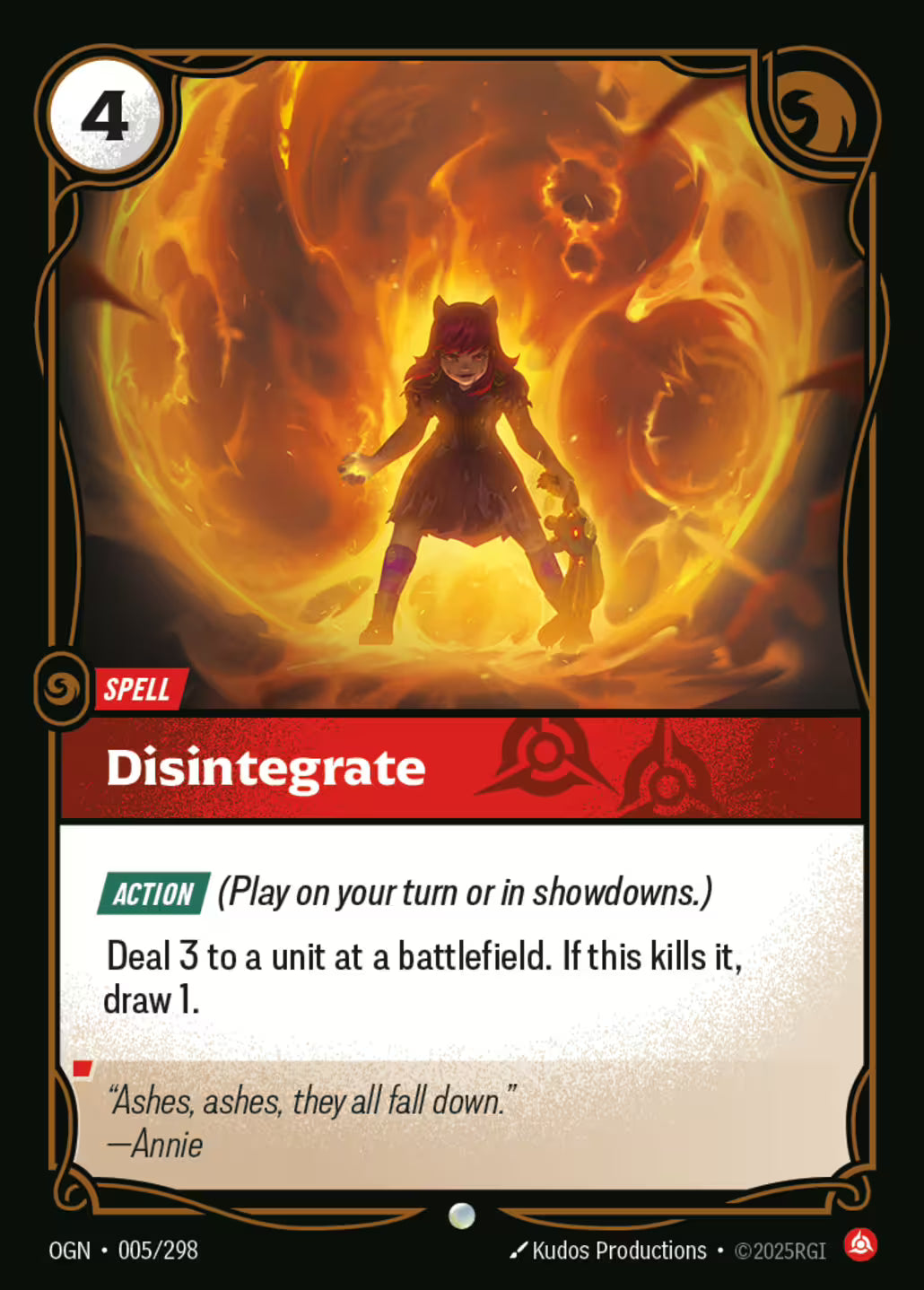 Riftbound: League of Legends TCG Origins 005/289 Disintegrate