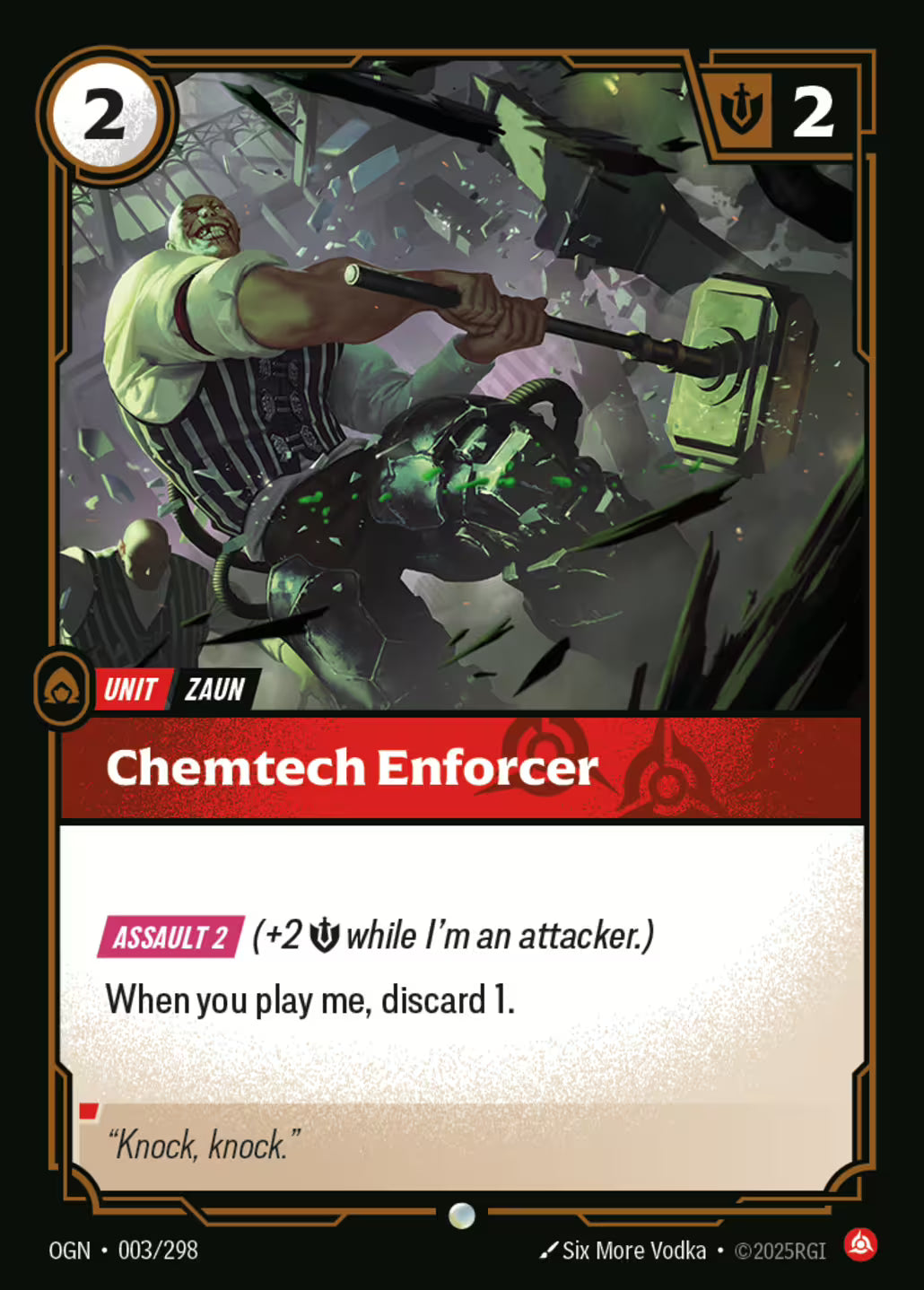 Riftbound: League of Legends TCG Origins 003/289 Chemtech Enforcer