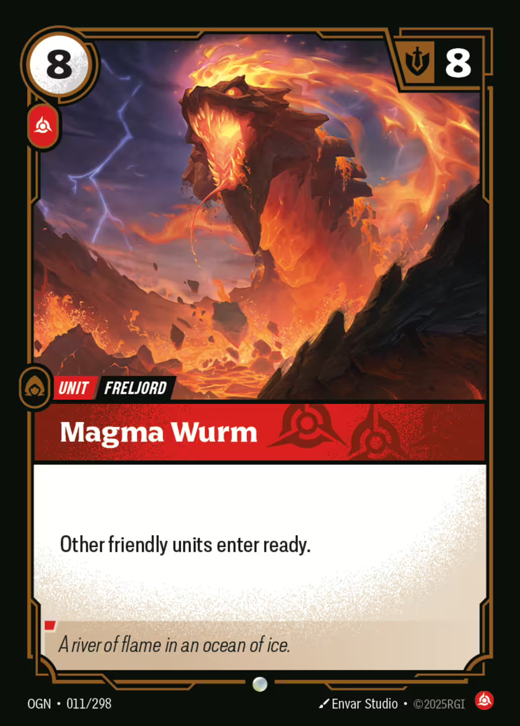 Riftbound: League of Legends TCG Origins 011/289 Magma Wurm