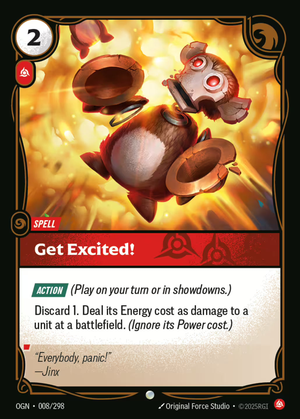 Riftbound: League of Legends TCG Origins 008/289 Get Excited