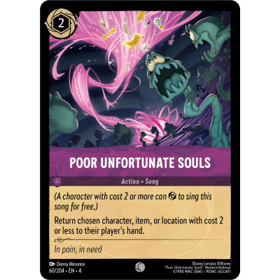 Disney Lorcana Ursula's Return 060/204 Poor Unfortunate Souls Foil