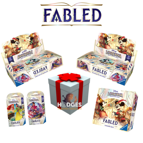 Disney Lorcana TCG - Set 9 Fabled Hodges Trading Cards Exclusive Bundle Limited