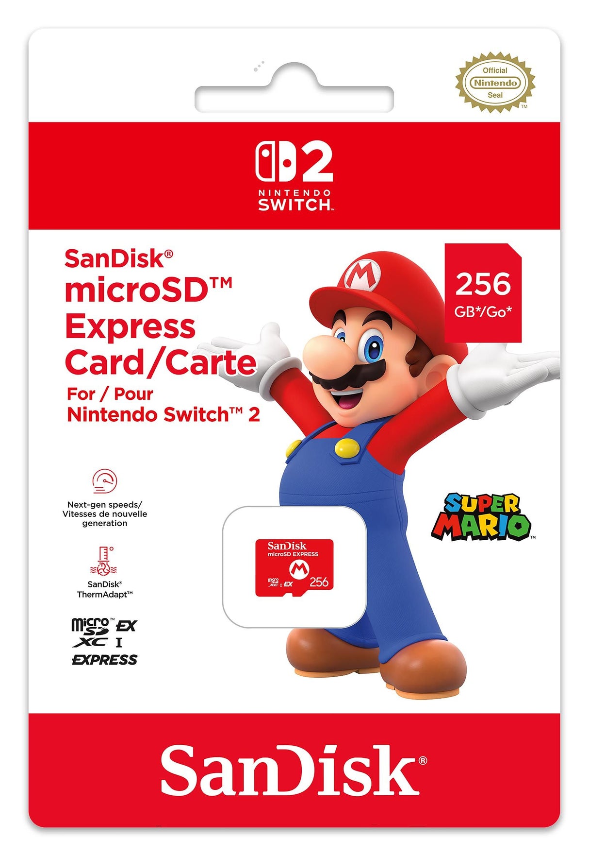 SanDisk microSD Express Card for Nintendo Switch 2 (256GB)