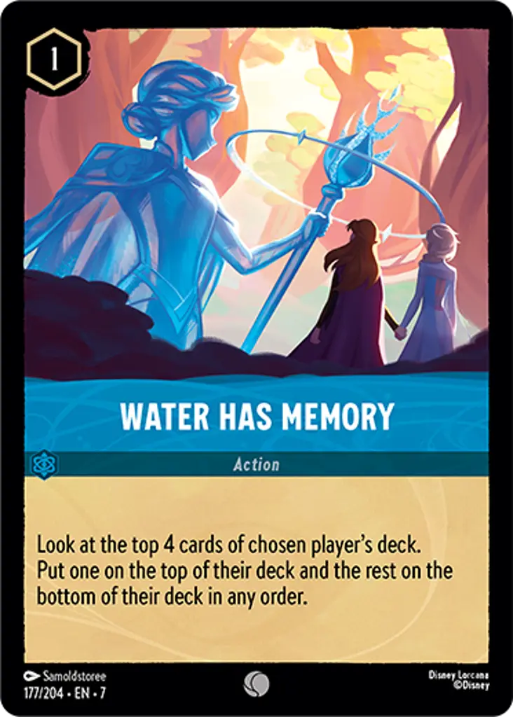 Disney Lorcana Archazia's Island 177/204 Water Has Memory