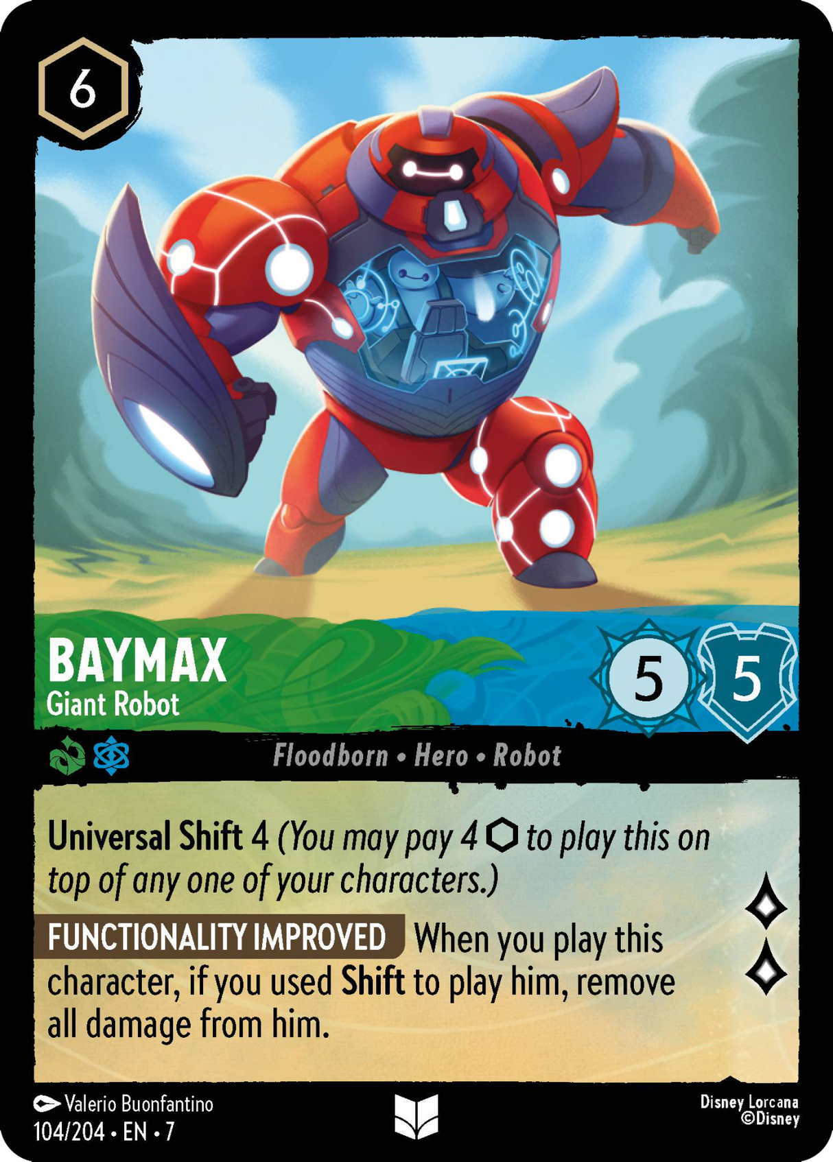 Disney Lorcana Archazia's Island 104/204 Baymax - Giant Robot Foil