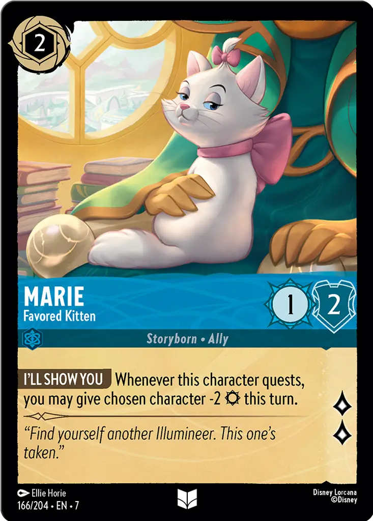 Disney Lorcana Archazia's Island 166/204 Marie - Favored Kitten Foil