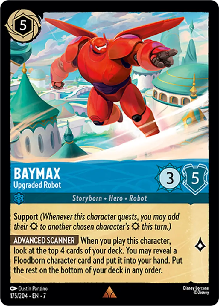 Disney Lorcana Archazia's Island 175/204 Baymax - Upgraded Robot Foil