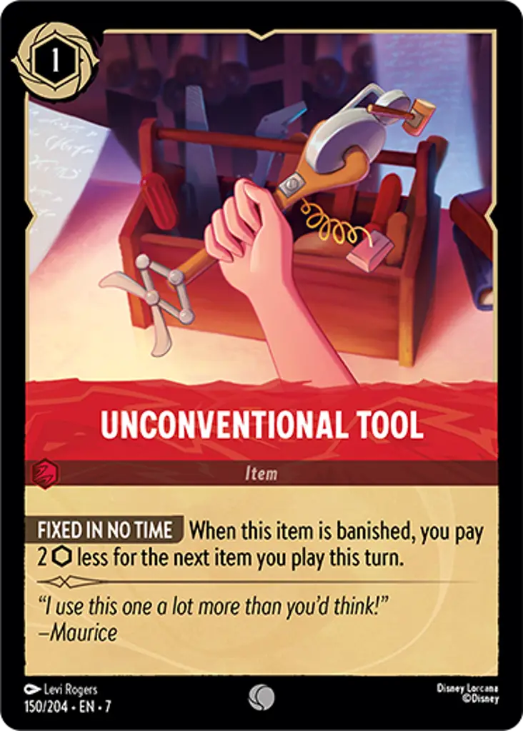 Disney Lorcana Archazia's Island 150/204 Unconventional Tool