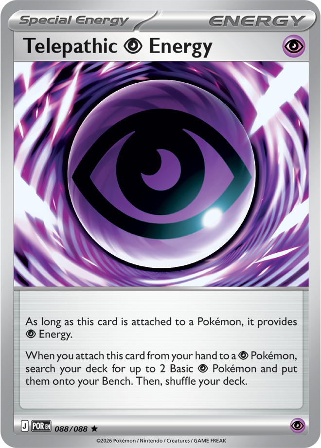 Mega Evolution - Perfect Order 088/088 Telepathic Energy Reverse Holo