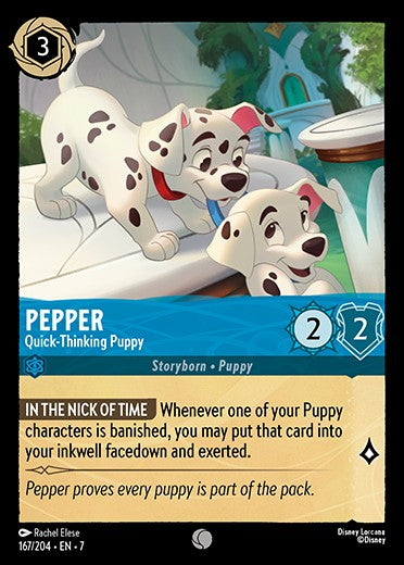 Disney Lorcana Archazia's Island 167/204 Pepper - Quick-Thinking Puppy