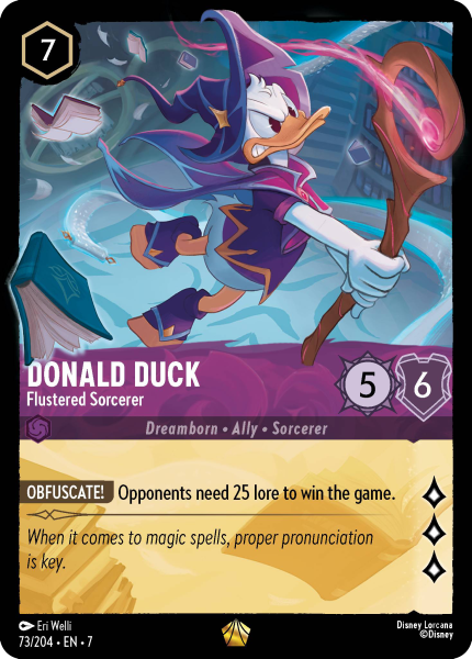 Disney Lorcana Archazia's Island 073/204 Donald Duck - Flustered Sorcerer