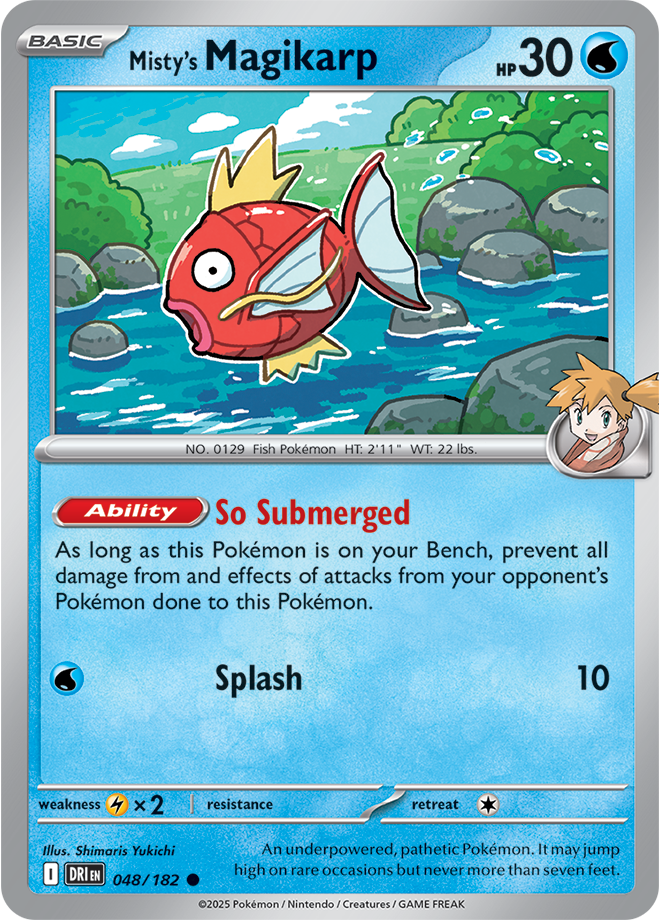 Scarlet & Violet Destined Rivals 048/182 Misty's Magikarp Reverse Holo