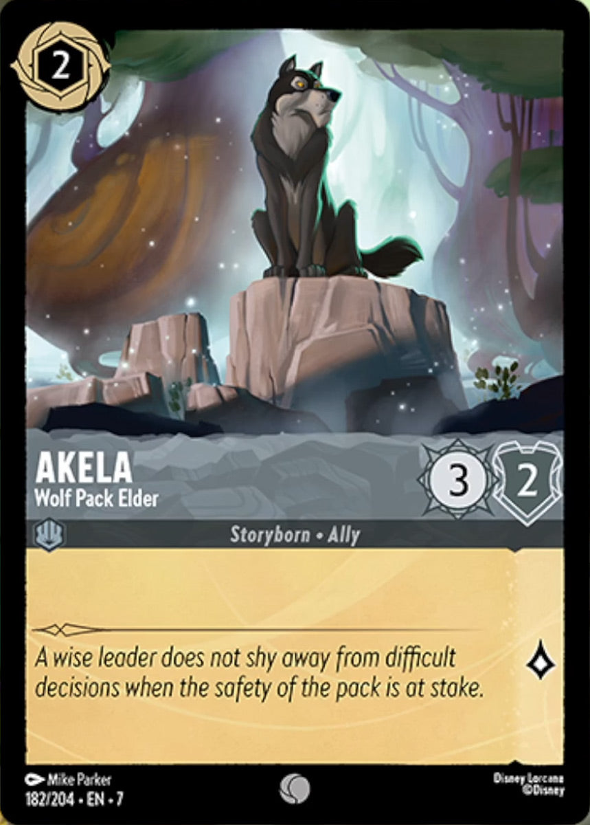 Disney Lorcana Archazia's Island 182/204 Akela - Wolf Pack Elder