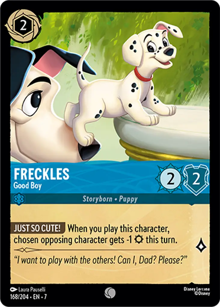Disney Lorcana Archazia's Island 168/204 Freckles - Good Boy