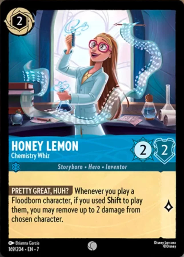 Disney Lorcana Archazia's Island 169/204 Honey Lemon - Chemistry Wiz Foil