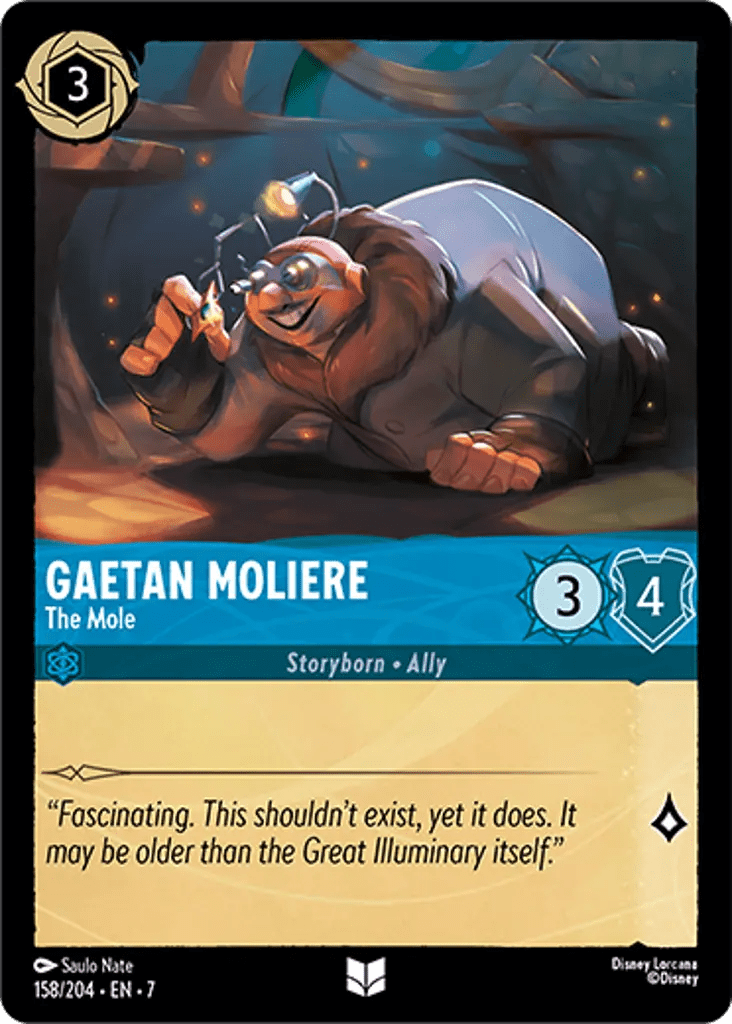 Disney Lorcana Archazia's Island 158/204 Gaetan Moliere - The Mole