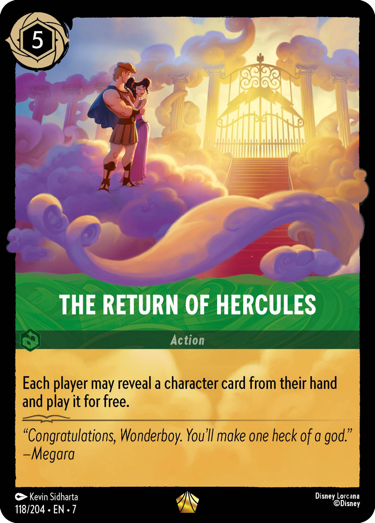 Disney Lorcana Archazia's Island 118/204 The Return of Hercules Foil