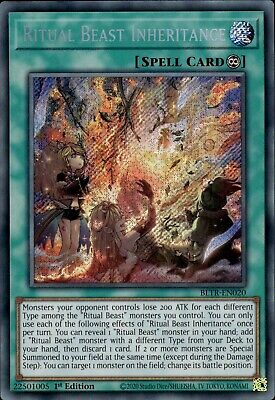 Battles Of Legend: Terminal Revenge BLTR-EN020 Ritual Beast Inheritance Secret Rare