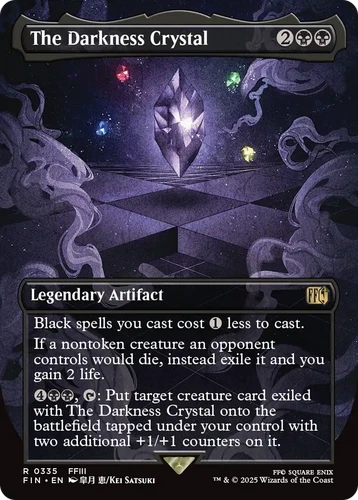 MTG - Final Fantasy 0335 The Darkness Crystal Borderless Foil