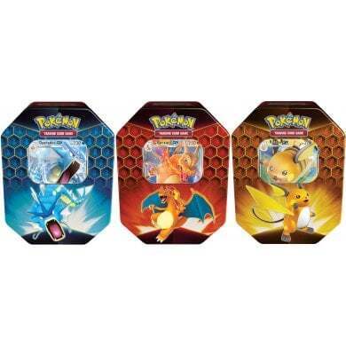 POKÉMON HIDDEN FATES TIN BUNDLE OF 3 (CHARIZARD GX, RAICHU GX, AND GYARADOS GX)