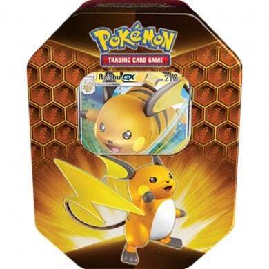POKÉMON HIDDEN FATES TIN - RAICHU GX